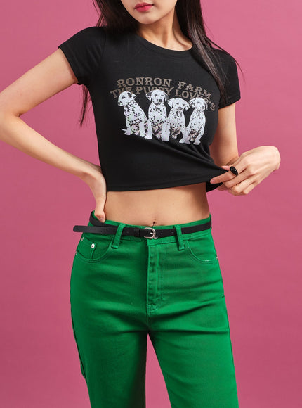 Dalmation 短款 T 卹 CY17