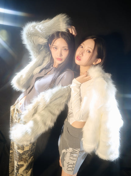 蓬鬆毛皮夾克 IO12