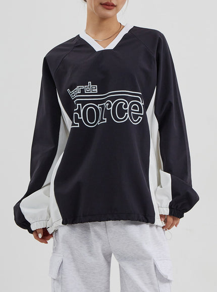 Oversized Drawstring Graphic Tee Unisex CJ313