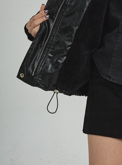 人造皮毛皮夾克 CD12