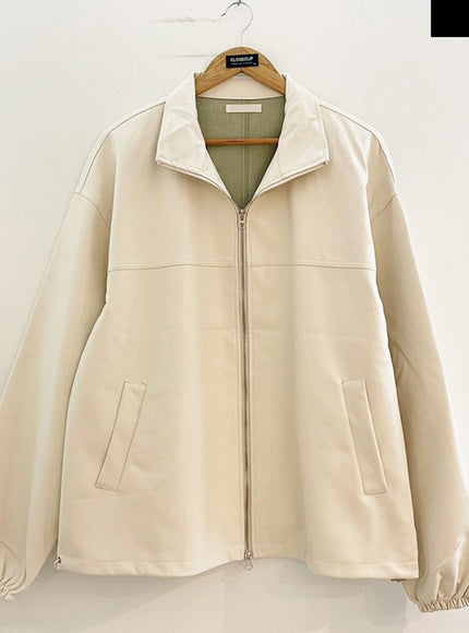 Relaxed Fit Faux Leather Jacket J24