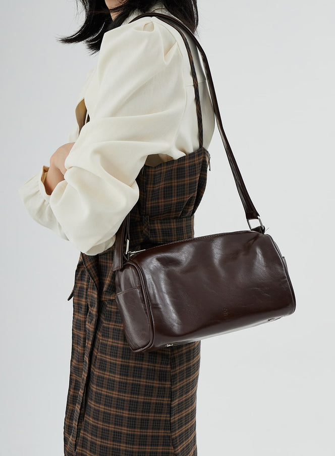 Zipper Square Shoulder Bag ON08