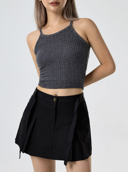 羅紋掛脖無袖上衣 CG25