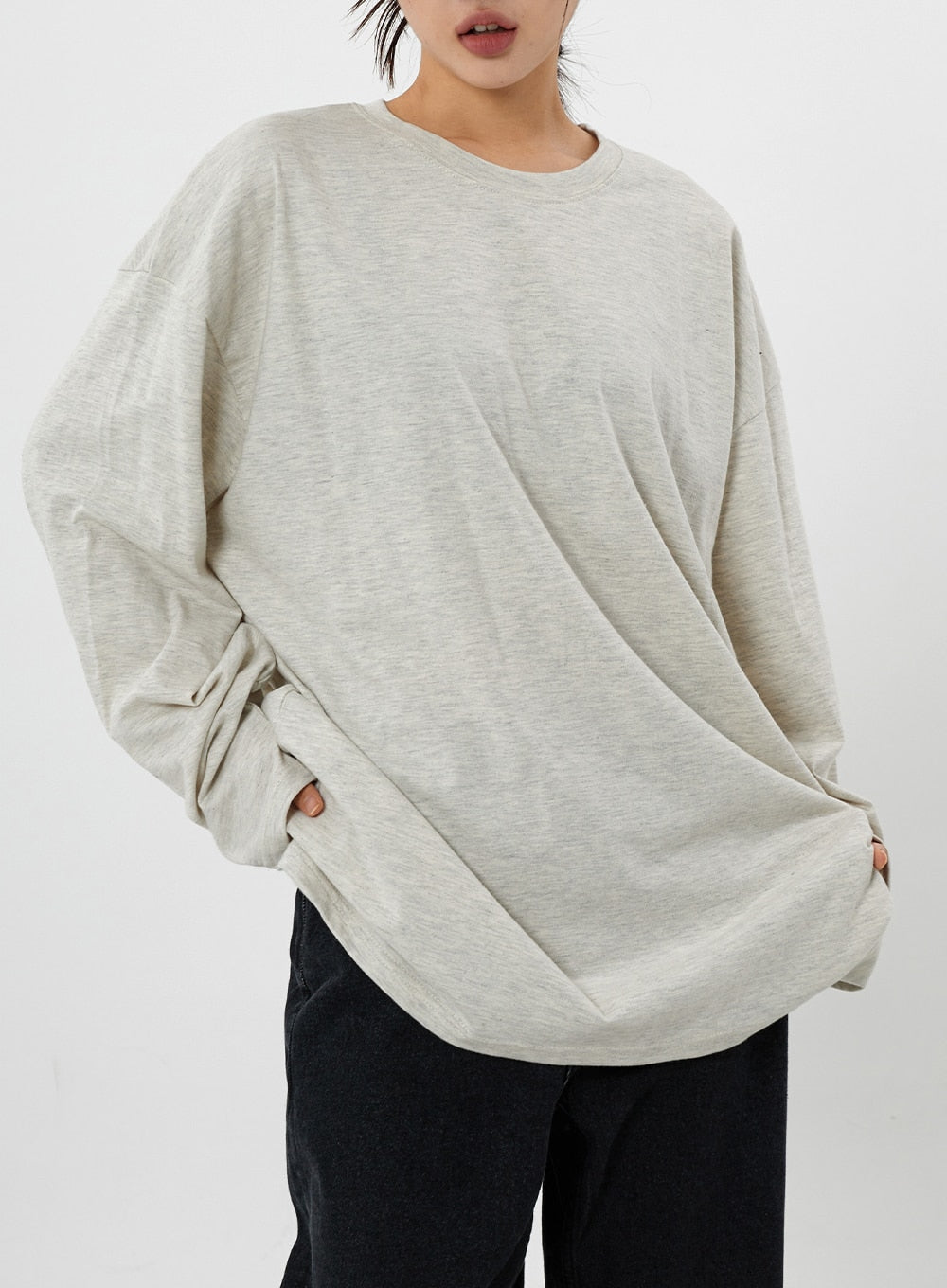 Loose Fit Long Sleeve T-Shirt Top Unisex CS21
