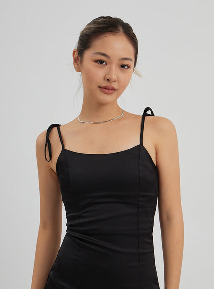 緞面迷你連衣裙CF313