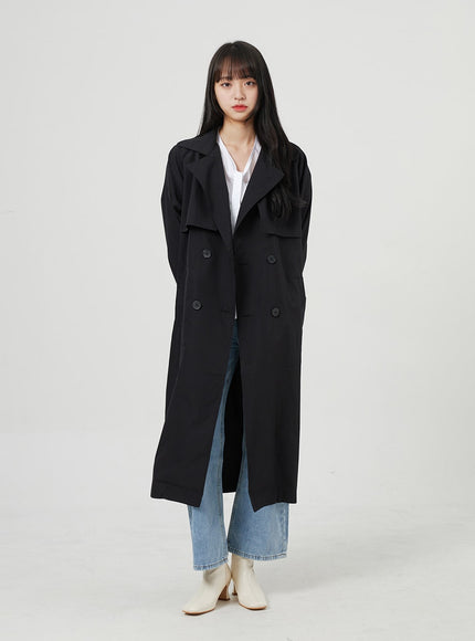 Button Trench Coat OF328