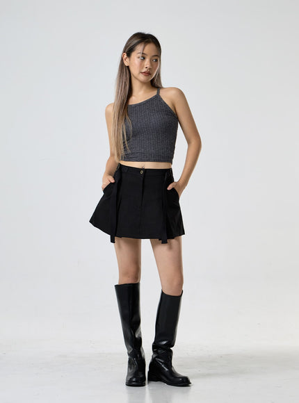 羅紋掛脖無袖上衣 CG25