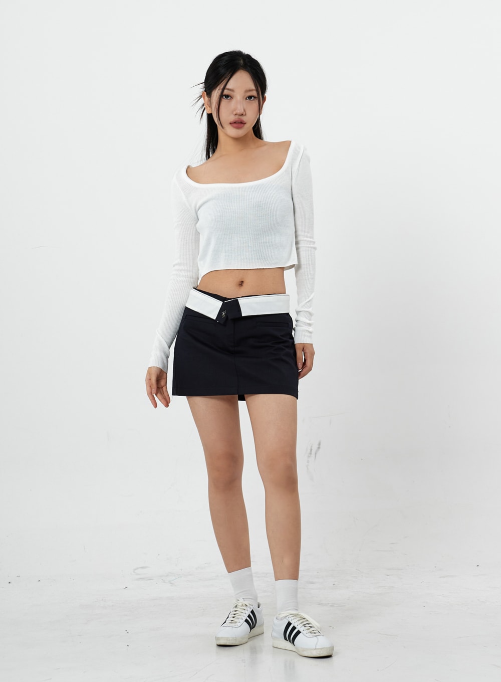 方形針織長袖T卹 CS20