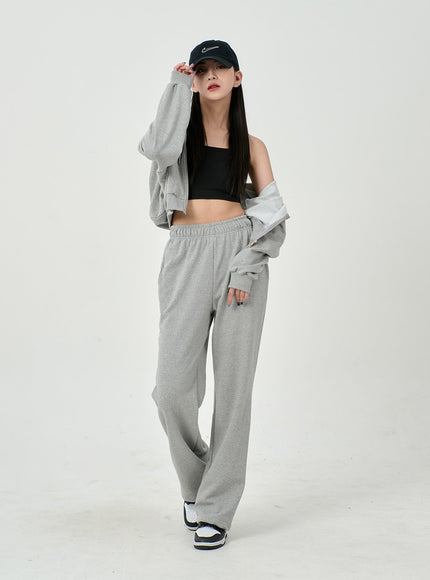 Lewkin Soft Basic Two Way Hoodie Zip Up C1210