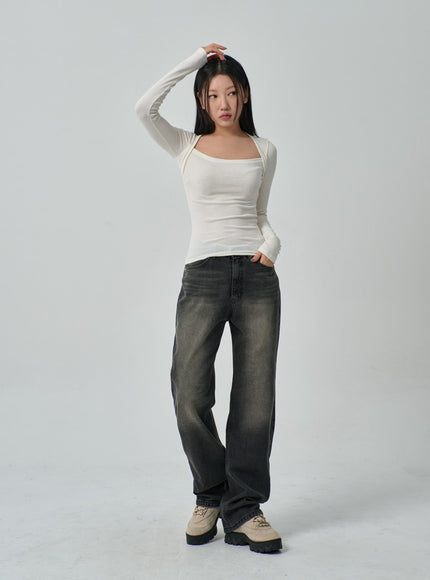 羅紋針織上衣 IF314