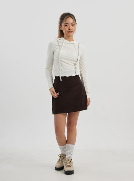 Front Stripe Detail Hoodie Top CJ320