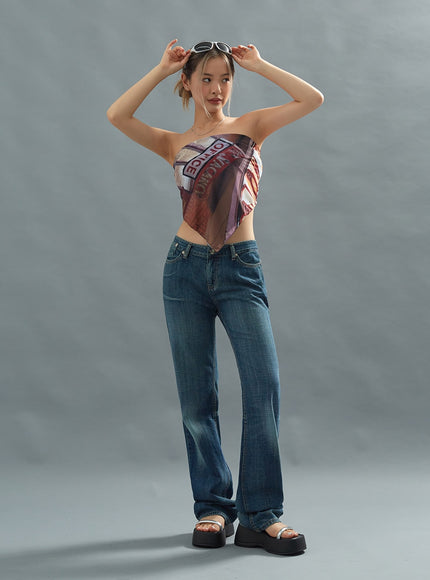 Low Rise Bootcut Jeans CU20