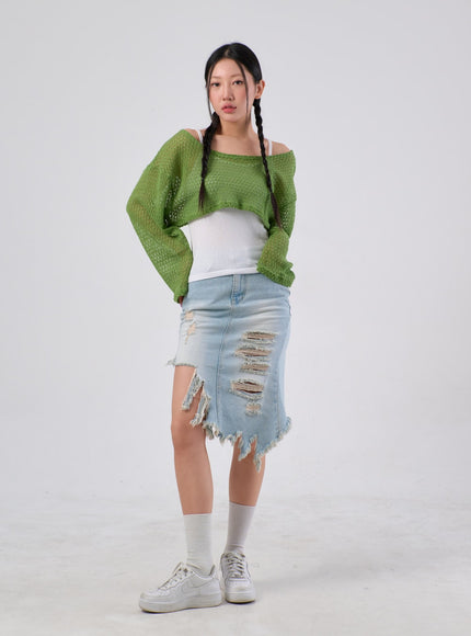 Cover-Up Cropped Top IA305
