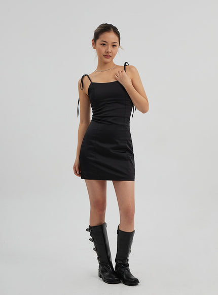 緞面迷你連衣裙CF313