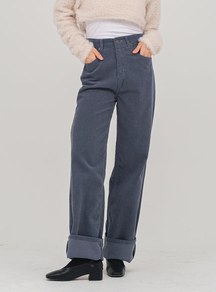 Wide Leg Corduroy Pants D3