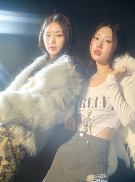 蓬鬆毛皮夾克 IO12