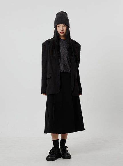 超大基本款夾克 CF306