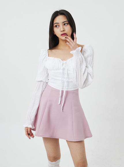 心形領短款襯衫 BF323