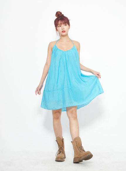 頸帶迷你連衣裙 IA313