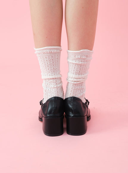 圓跟瑪麗珍鞋 BU5