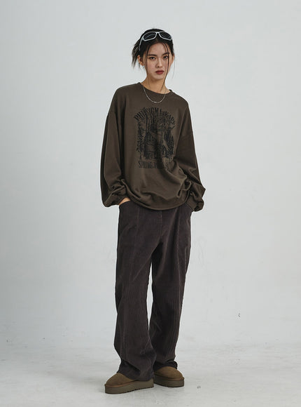 Graphic Oversize Sweatshirt CD07