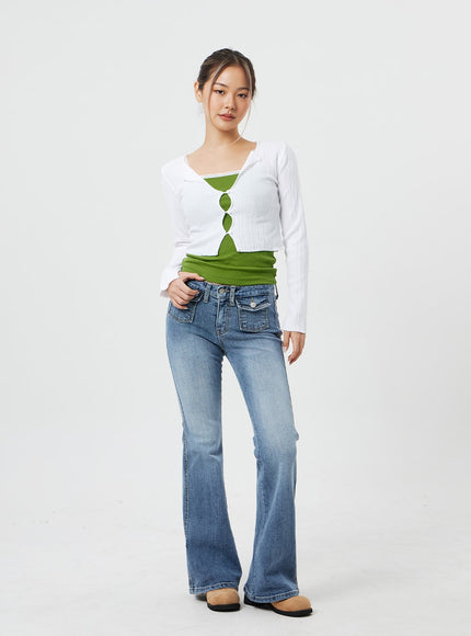 短款長袖開衫 CF317