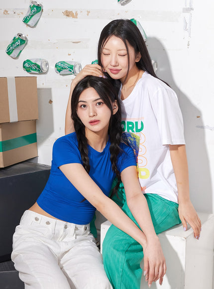 Slim Fit Crop Short Sleeve Tee BM304