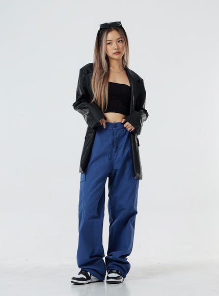 男女通用繫帶工裝褲 CS02