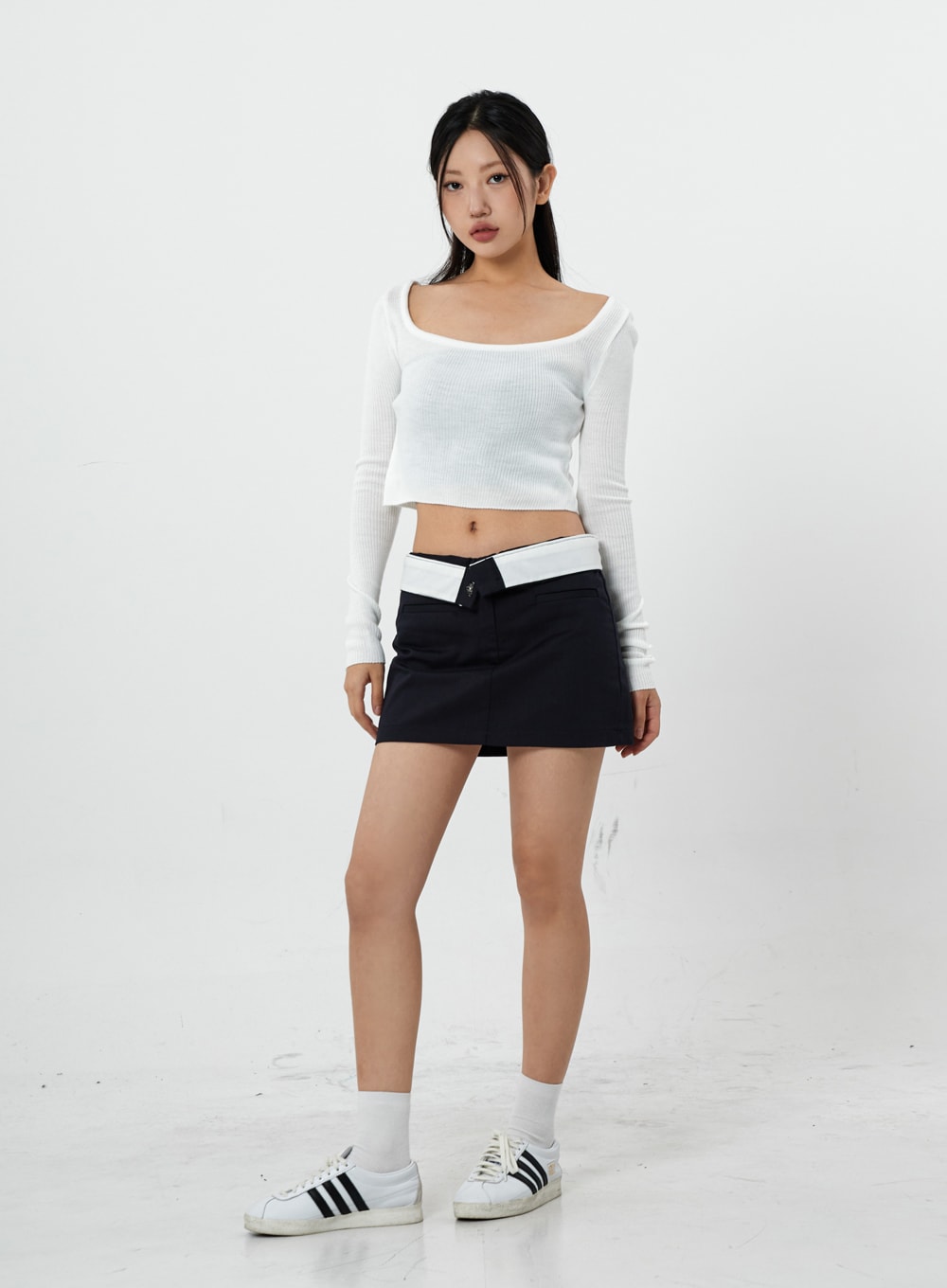 方形針織長袖T卹 CS20