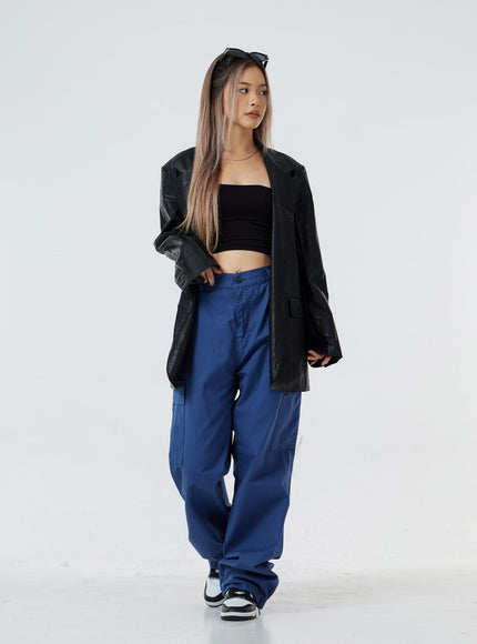 男女通用繫帶工裝褲 CS02