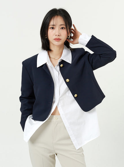 金色鈕扣夾克 OM314