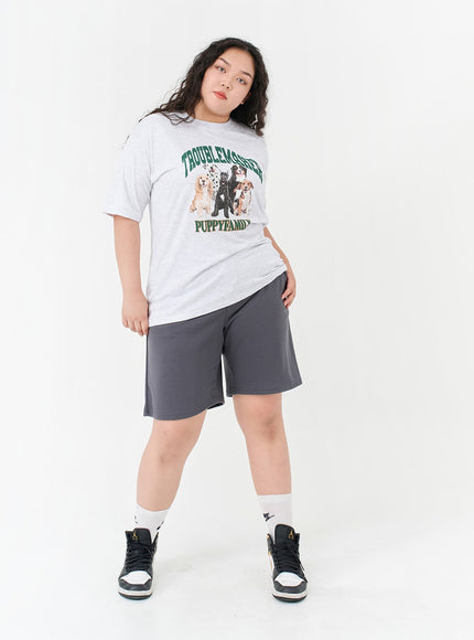 Plus Basic Bending Half Pants IG09