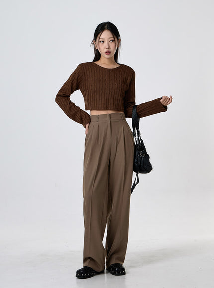 Basic Pintuck Tailored Pants CG30