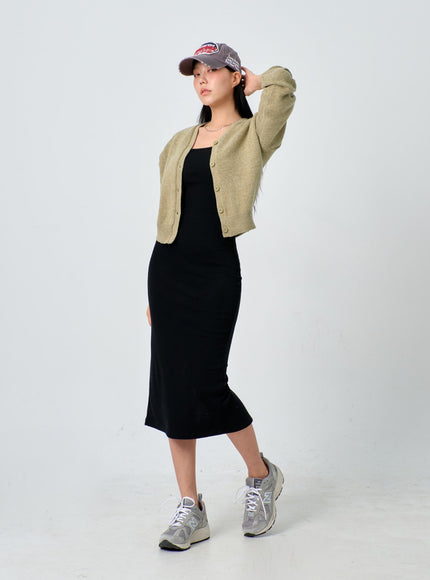 V 領針織開衫 IJ330