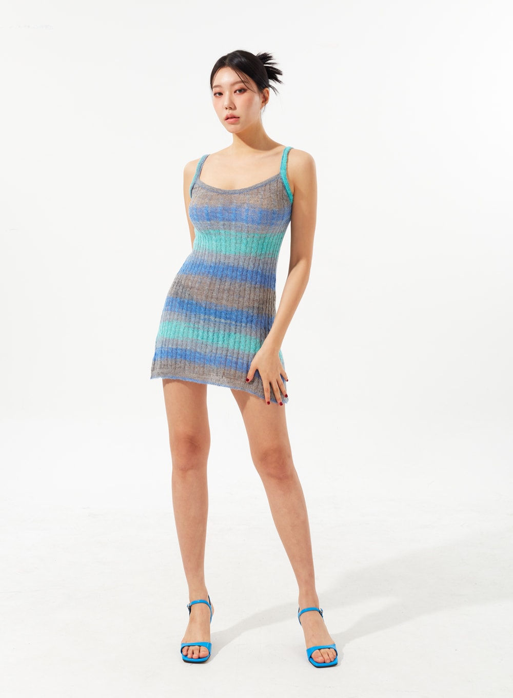 Stripe Knit Mini Dress IM323