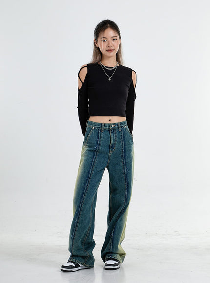 Simple Off Shoulder Crop Top CO04