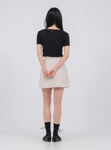 心形領短袖 T 卹 U1502 