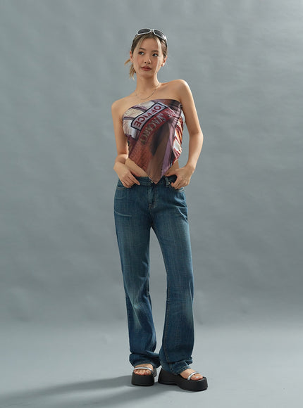 Low Rise Bootcut Jeans CU20