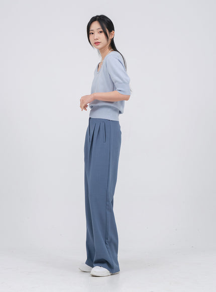 低圓領針織衫 U1502 