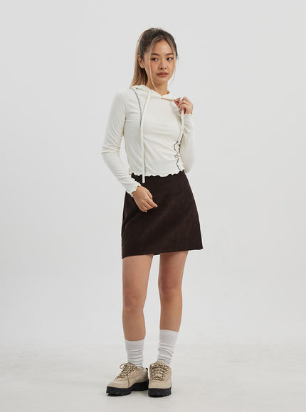 Front Stripe Detail Hoodie Top CJ320