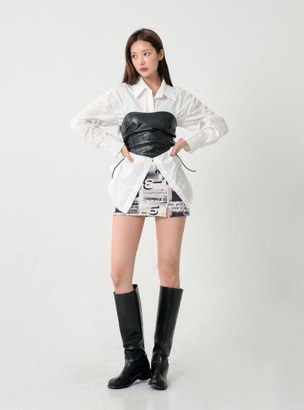 Side Cross Strap Tank Top IS07