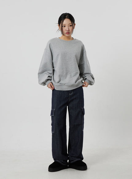 寬幅工裝牛仔褲 CF302