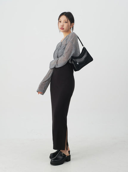 Summer Sheer Cropped Cardigan CJ07