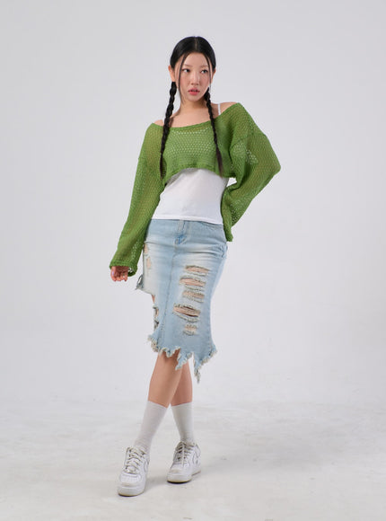 Cover-Up Cropped Top IA305