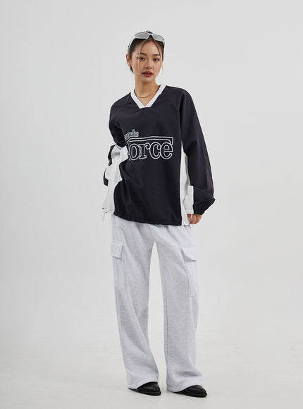 工裝闊腿運動褲男女通用 CJ313