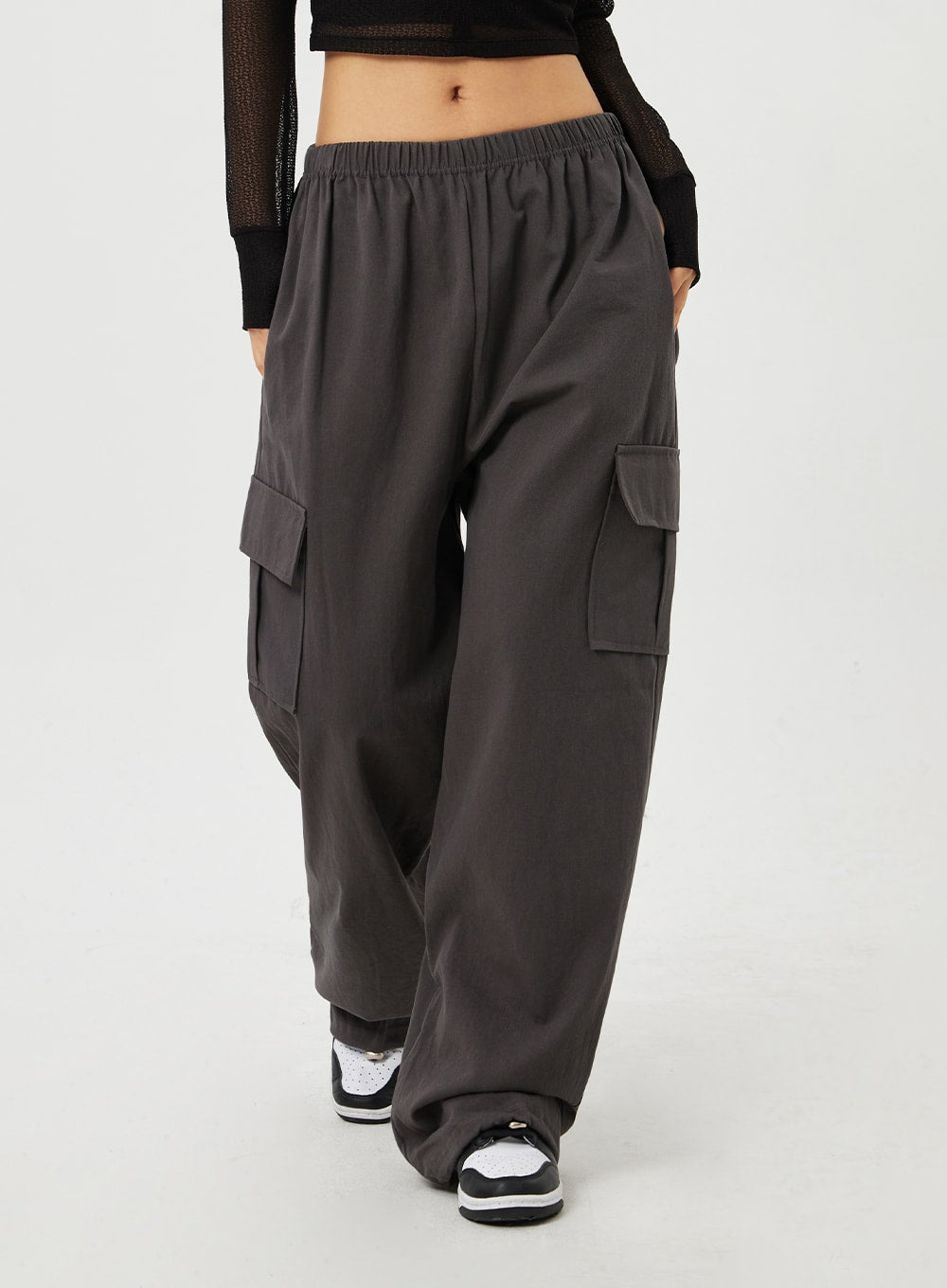 Cargo Wide Leg Track Pants CM302