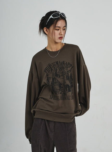 Graphic Oversize Sweatshirt CD07