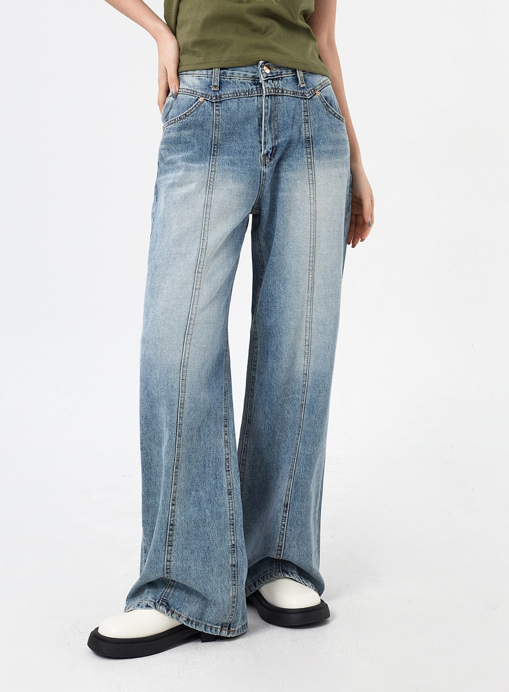 Bootcut Wide Jeans CM317