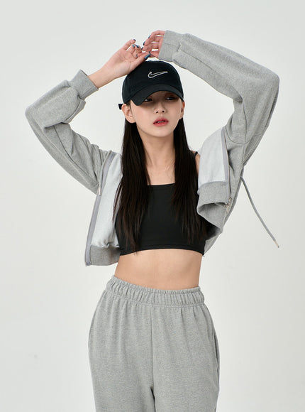 Lewkin Soft Basic Two Way Hoodie Zip Up C1210