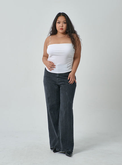 加側抽褶無袖上衣 IF317